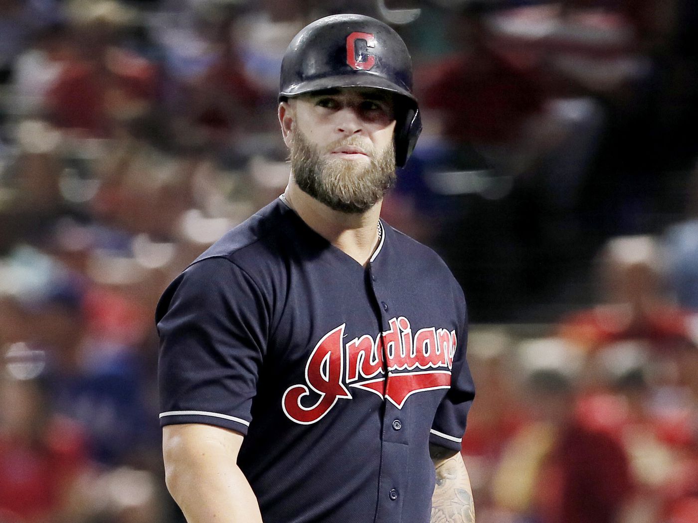Mike Napoli while playing with Cleveland Indian Club on 2016